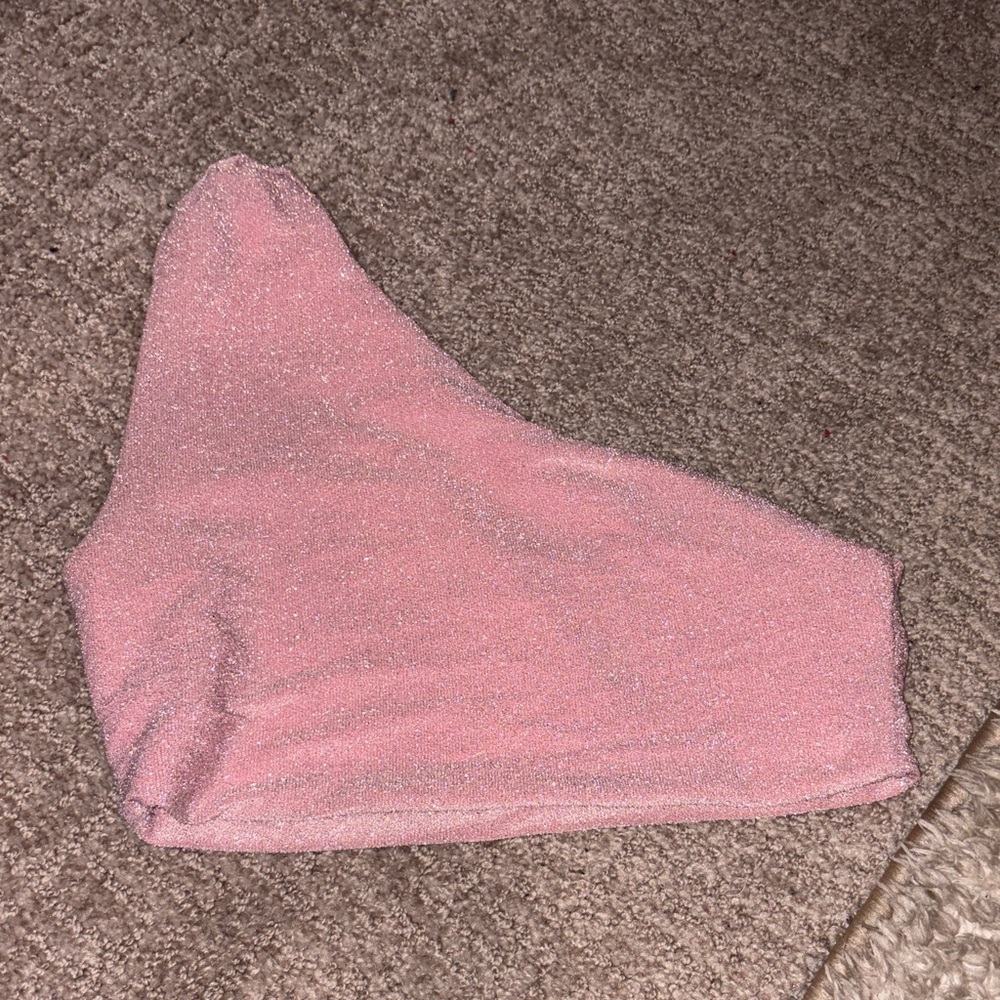 Meshki Pink One-Shoulder Top